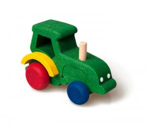 Spielzeug Traktor aus Holz für Kleinkinder ab 3 Jahren